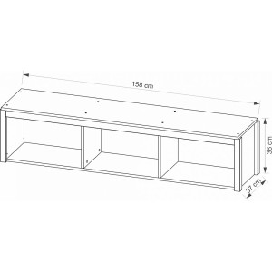 Ole Regał Wiszący 160