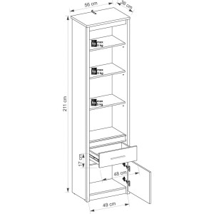 Ayson Regał Otwarty 1d1s