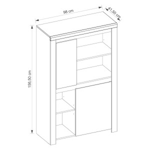 Vigo Regał Niski 2d