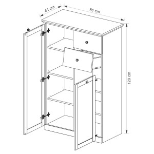 Brandson Witryna Niska 1d1w2s
