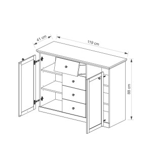 Brandson Komoda 2d4s