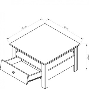 Brandson Ława 1s/70
