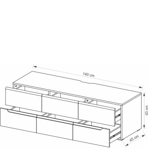 Yolk Szafka RTV 6s/140