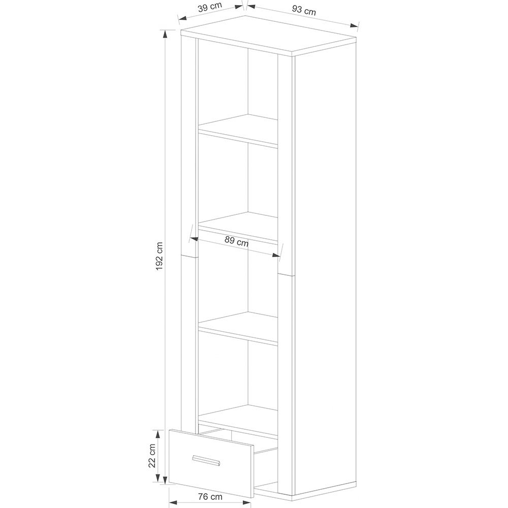 Gress Regał Otwarty 1s/90