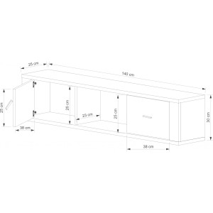 Gress Szafka Wisząca 2d