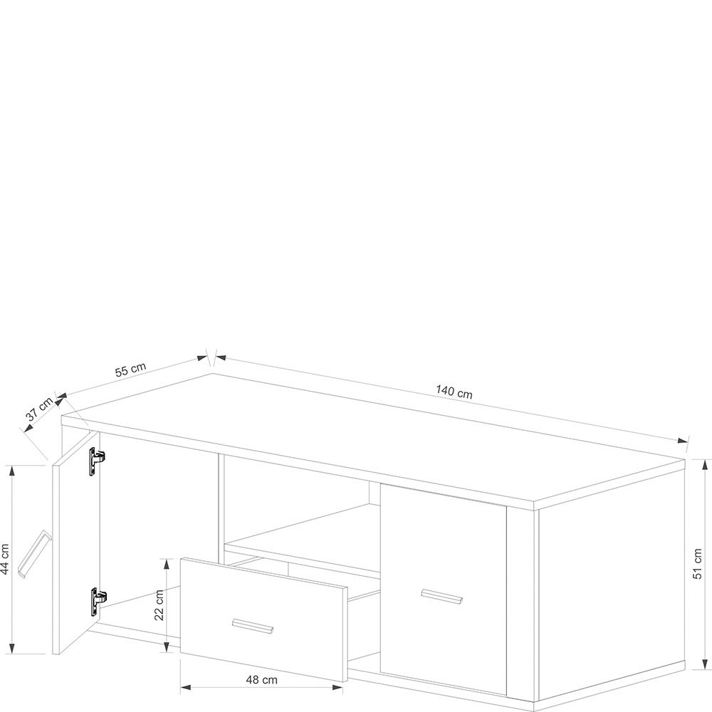 Gress Szafka RTV 2d1s