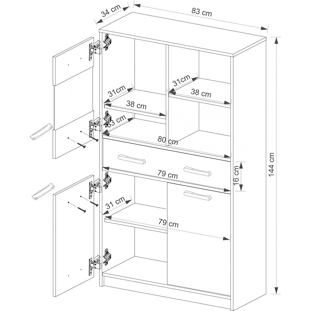 Tips Witryna 2d1w1s/80