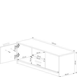 Tips Szafka RTV 2d1s