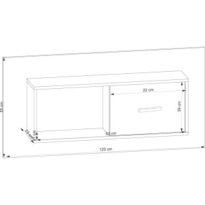 Tips Szafka Wisząca 1d