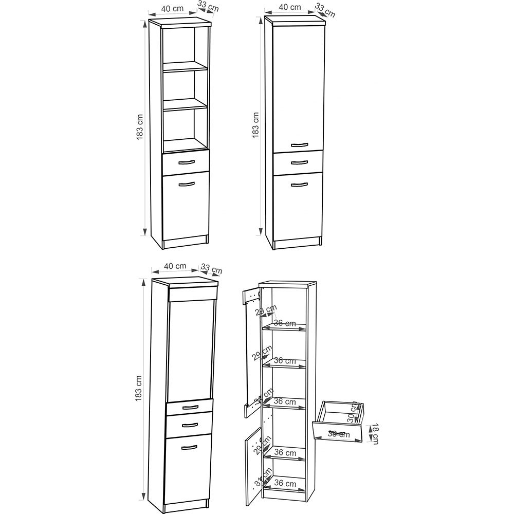 Top Mixi Regał 2d1s