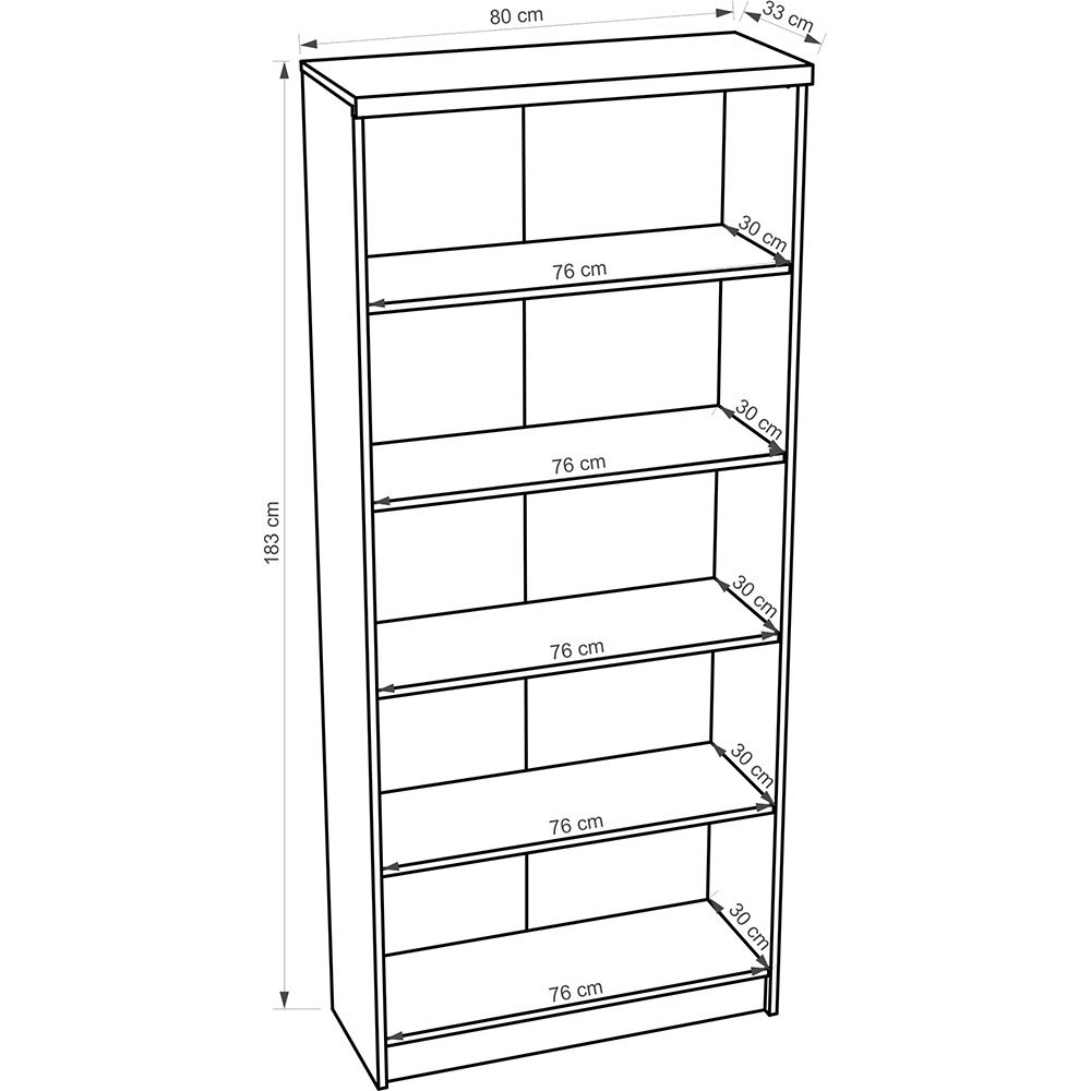 Top Mixi Regał Otwarty Wysoki 80