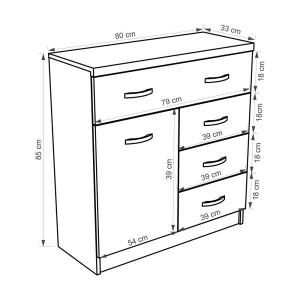 Top Mixi Komoda 1d4s