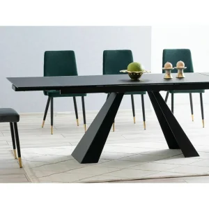 Stół salvadore czarny mat 160(240)x90