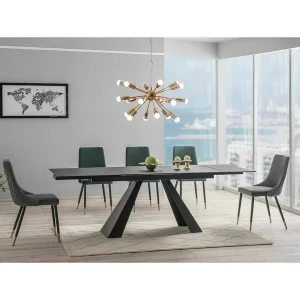 Stół salvadore czarny mat 160(240)x90