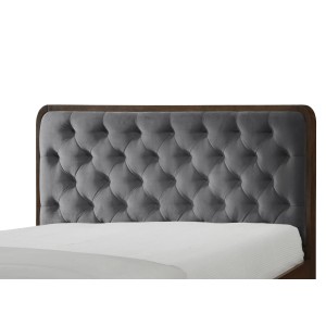 CASSIDY łóżko popielaty / orzech