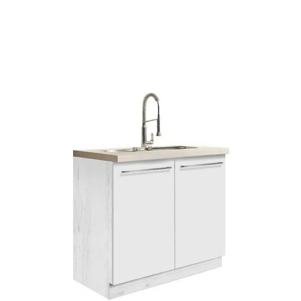 Szafka kuchenna Creativa 13D pod zlewozmywak Biały Połysk