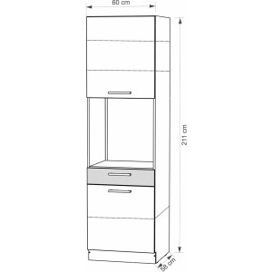 Szafka kuchenna Infinity 20D wysoka