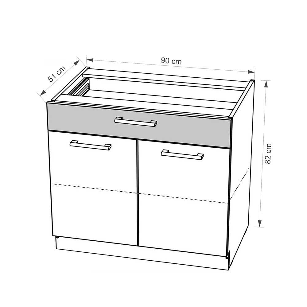 Szafka kuchenna Infinity 7D z szufladą