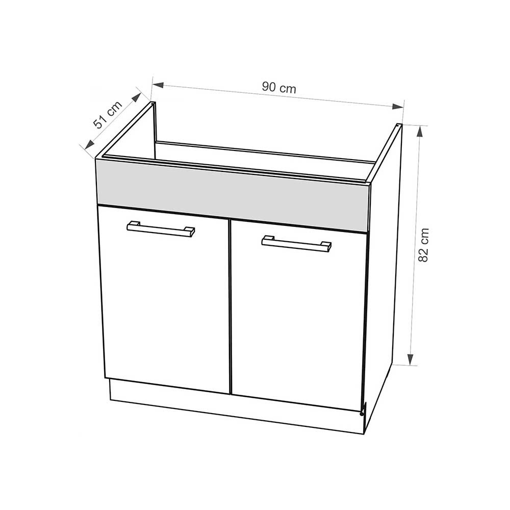 Szafka kuchenna Infinity 13D pod zlewozmywak