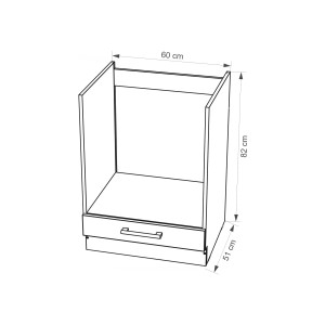 Szafka kuchenna Infinity 17D na piekarnik