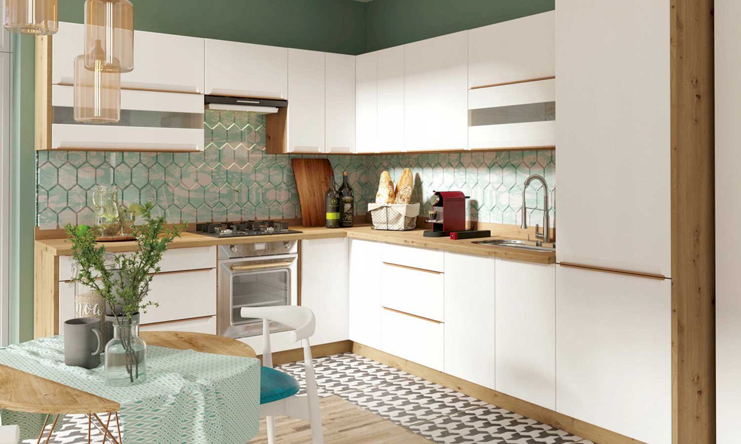 Szafka kuchenna Glamour 4D z szufladą