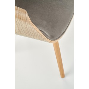 K396 krzesło jasny dąb / popielaty