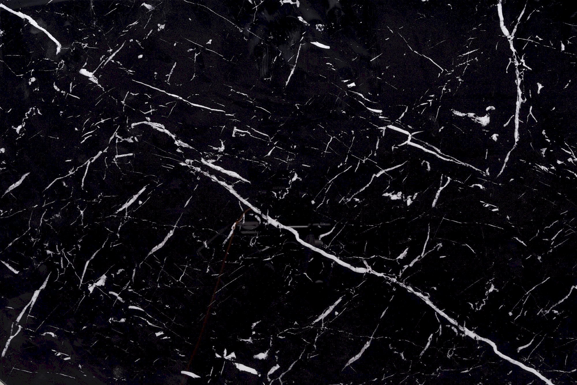 VERTIGO stół rozkładany, blat - czarny marmur, nogi - czarny