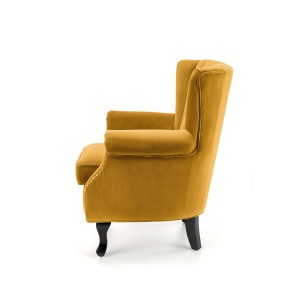 TITAN fotel musztardowy