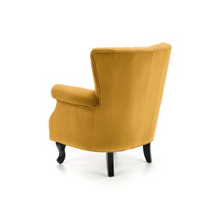 TITAN fotel musztardowy