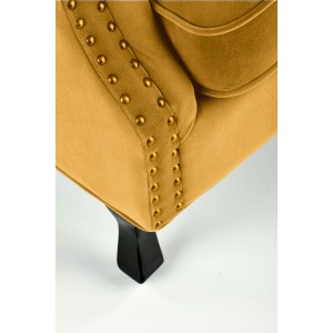 TITAN fotel musztardowy