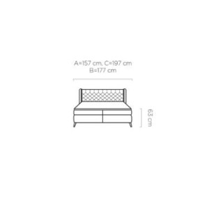 Łóżko kontynentalne Madison 180x200