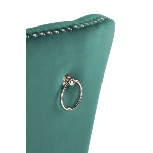 MIYA krzesło czarny / tap: ciemny zielony