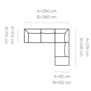 Narożnik Candelo L 70