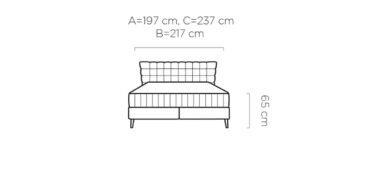 Łóżko tapicerowane Inferno 140x200