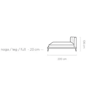 Łóżko tapicerowane Tessina 180x200