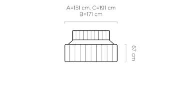 Łóżko kontynentalne Carina 160x200