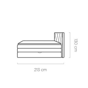 Łóżko kontynentalne Lungo 180x200