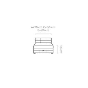 Łóżko kontynentalne Rita 140x200