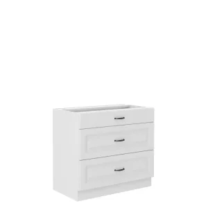 Szafka kuchenna Stilo 80 D 3S BB WH/WH