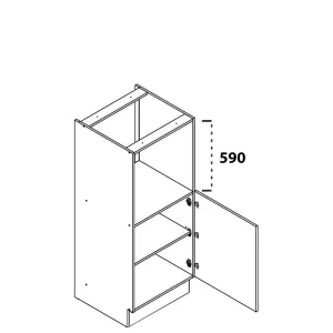 Szafka kuchenna Lara 60 DKPL-162 1F BB WH