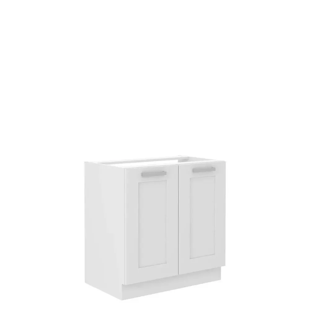 Szafka kuchenna Luna 80 Zlew 2F BB WH/WH