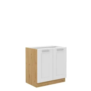 Szafka kuchenna Luna 80 D 2F BB AR/WH