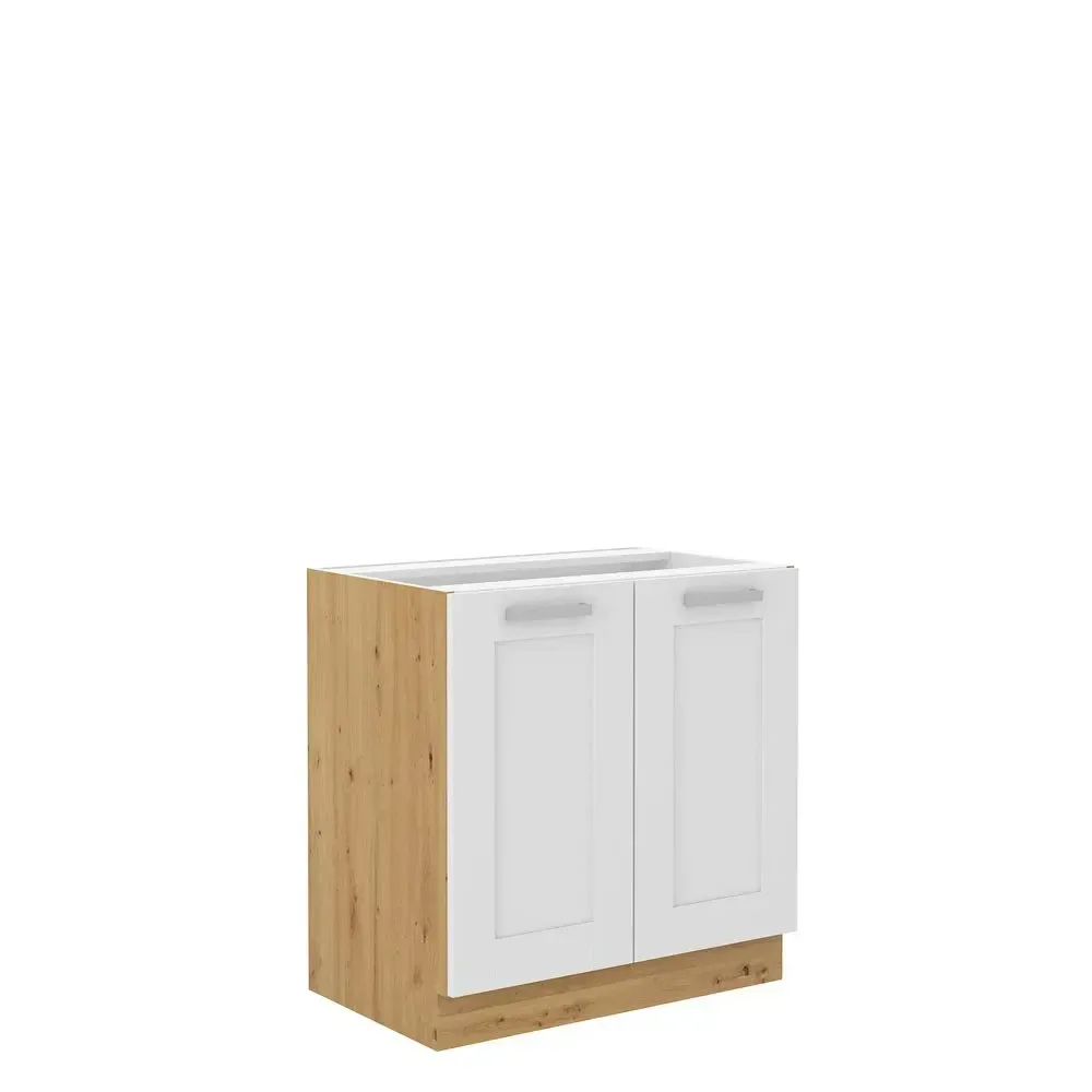 Szafka kuchenna Luna 80 D 2F BB AR/WH