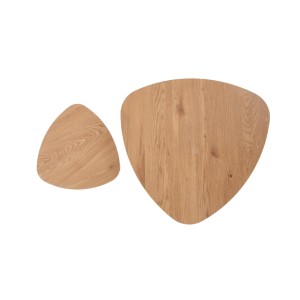 NICEA 2, zestaw 2 ław dąb złoty/czarny (2p=2szt)