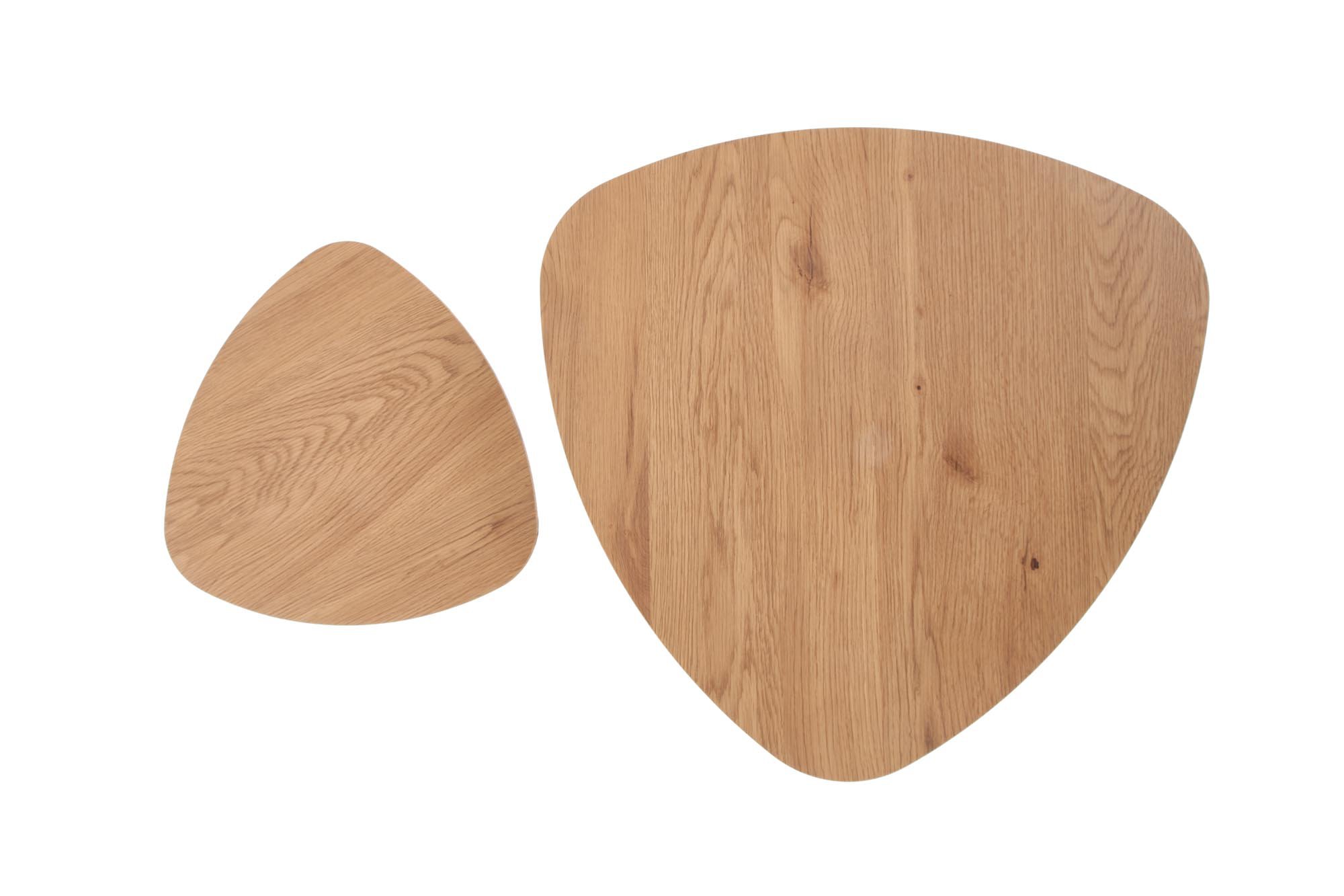 NICEA 2, zestaw 2 ław dąb złoty/czarny (2p=2szt)