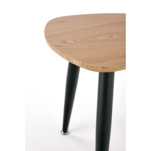 NICEA 2, zestaw 2 ław dąb złoty/czarny (2p=2szt)