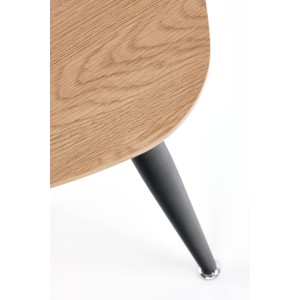 NICEA 2, zestaw 2 ław dąb złoty/czarny (2p=2szt)