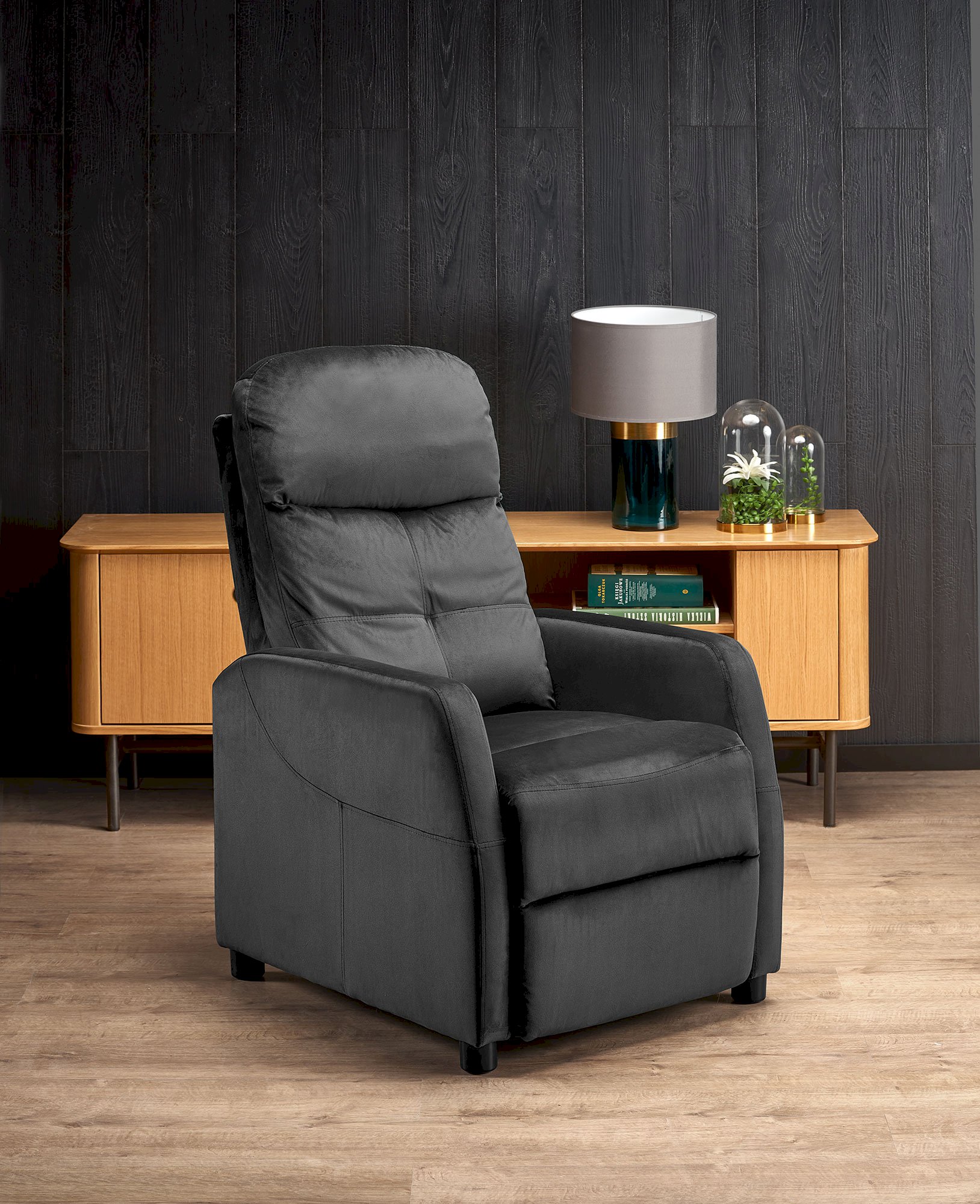 FELIPE 2 fotel wypoczynkowy czarny