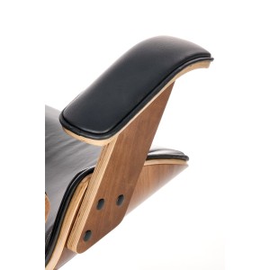 IGNAZIO fotel obrotowy, orzechowy-czarny