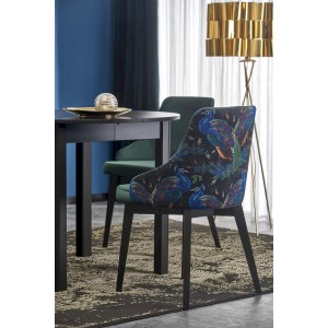 RINGO stół kolor blat czarny, nogi - czarny (102-142x102x76 cm)